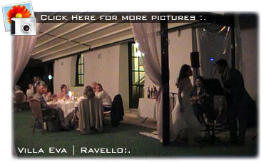 Wedding reception in Ravello :.