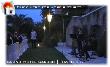 Wedding reception in Ravello :.